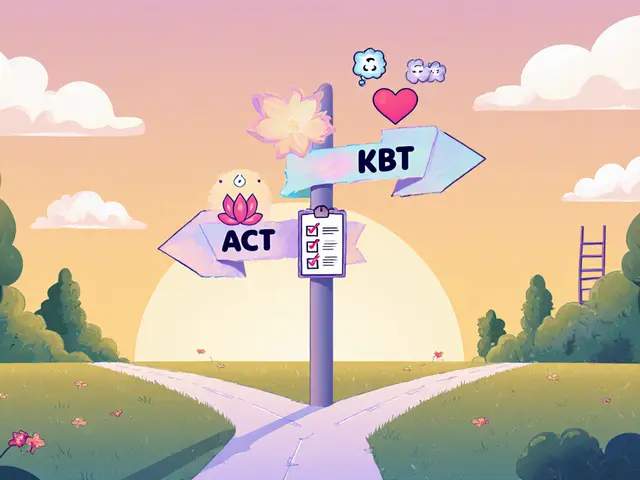 ACT vs KBT: Klíčové rozdíly mezi akceptační a kognitivně‑behaviorální terapií