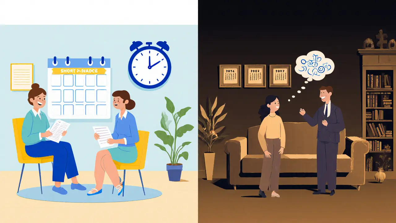 Krátkodobá vs dlouhodobá psychoterapie: výhody, limity a klíčové rozdíly