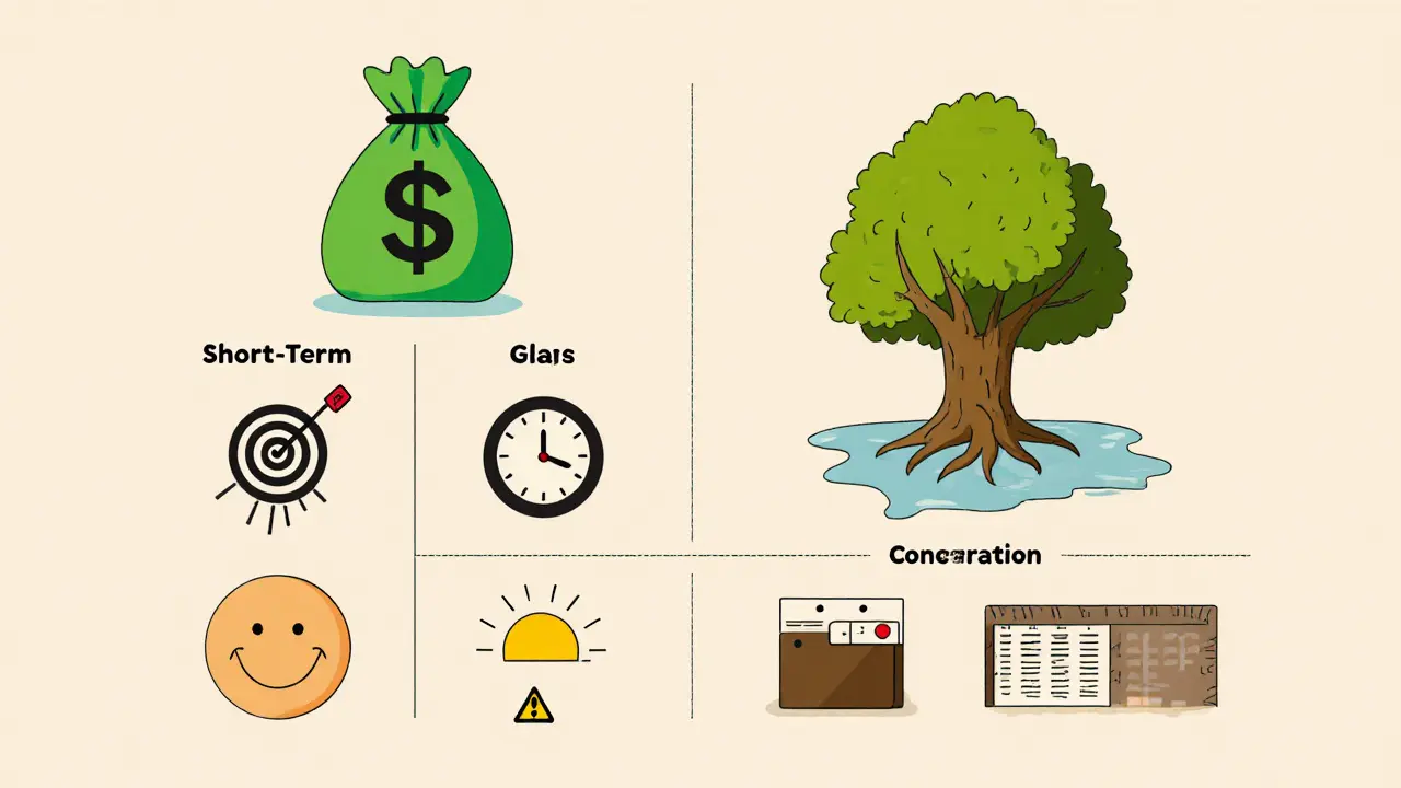 Porovnání výhod a omezení obou typů terapie pomocí ikon a symbolů.