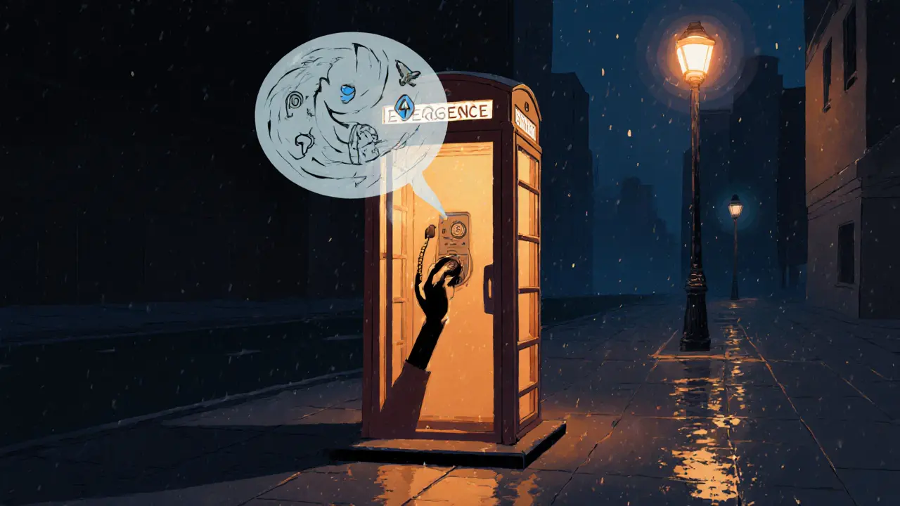 Anonymní osoba volá z telefonních budky v noci.