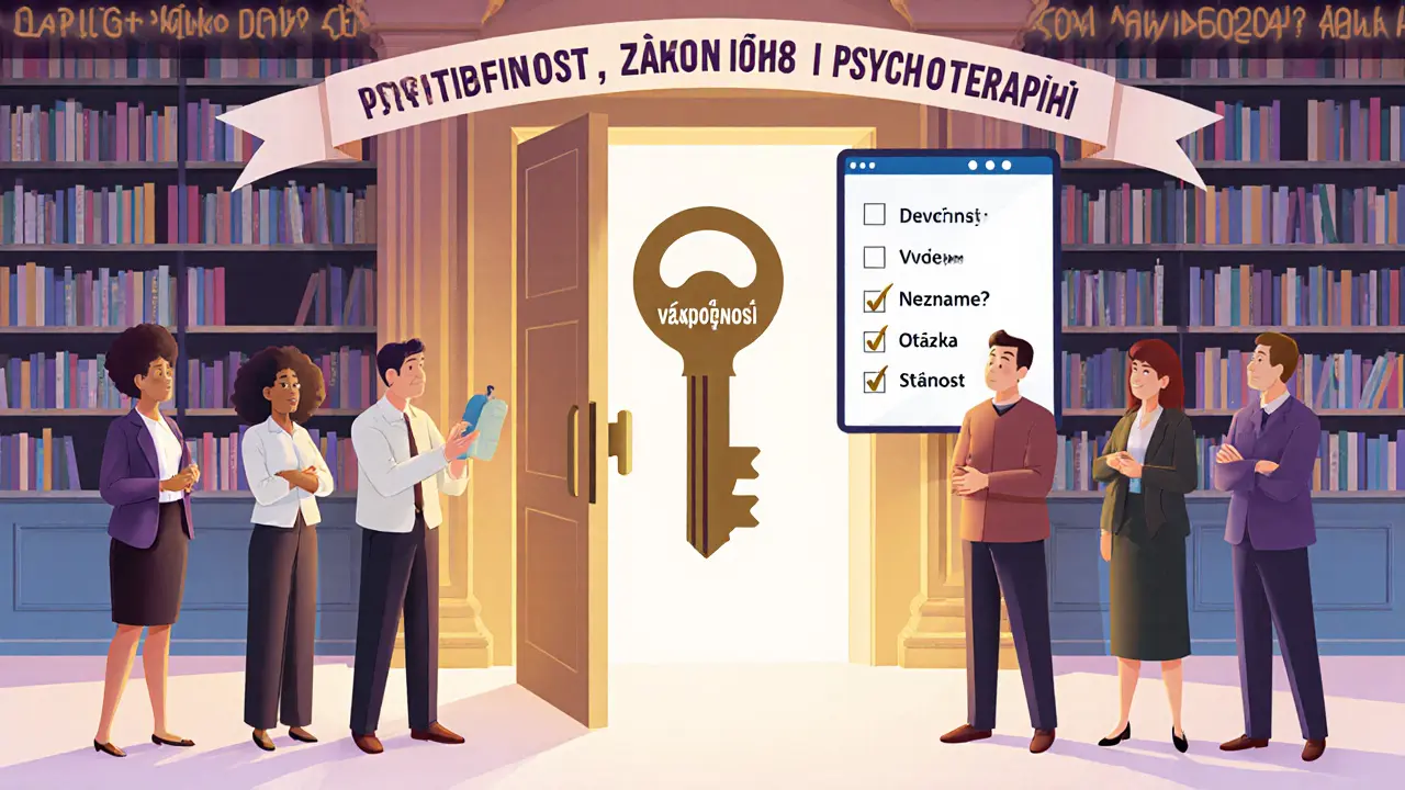 Klienti otevírají dveře pravdě o psychoterapii pomocí klíče vědomí.