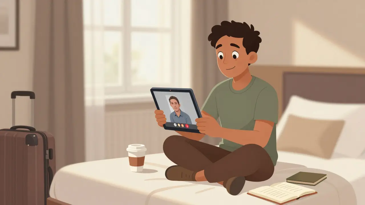 Online terapie při cestování a práci na dálku: Jak udržet psychickou péči bez přerušení