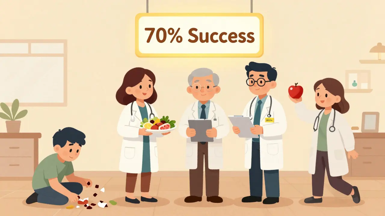 Tým specialistů na poruchy příjmu potravy spolu pracuje, jednotlivec selhává.