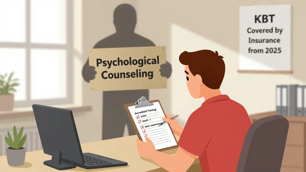 Kvalifikovaný terapeut vedle nekvalifikovaného praktikanta v české kanceláři