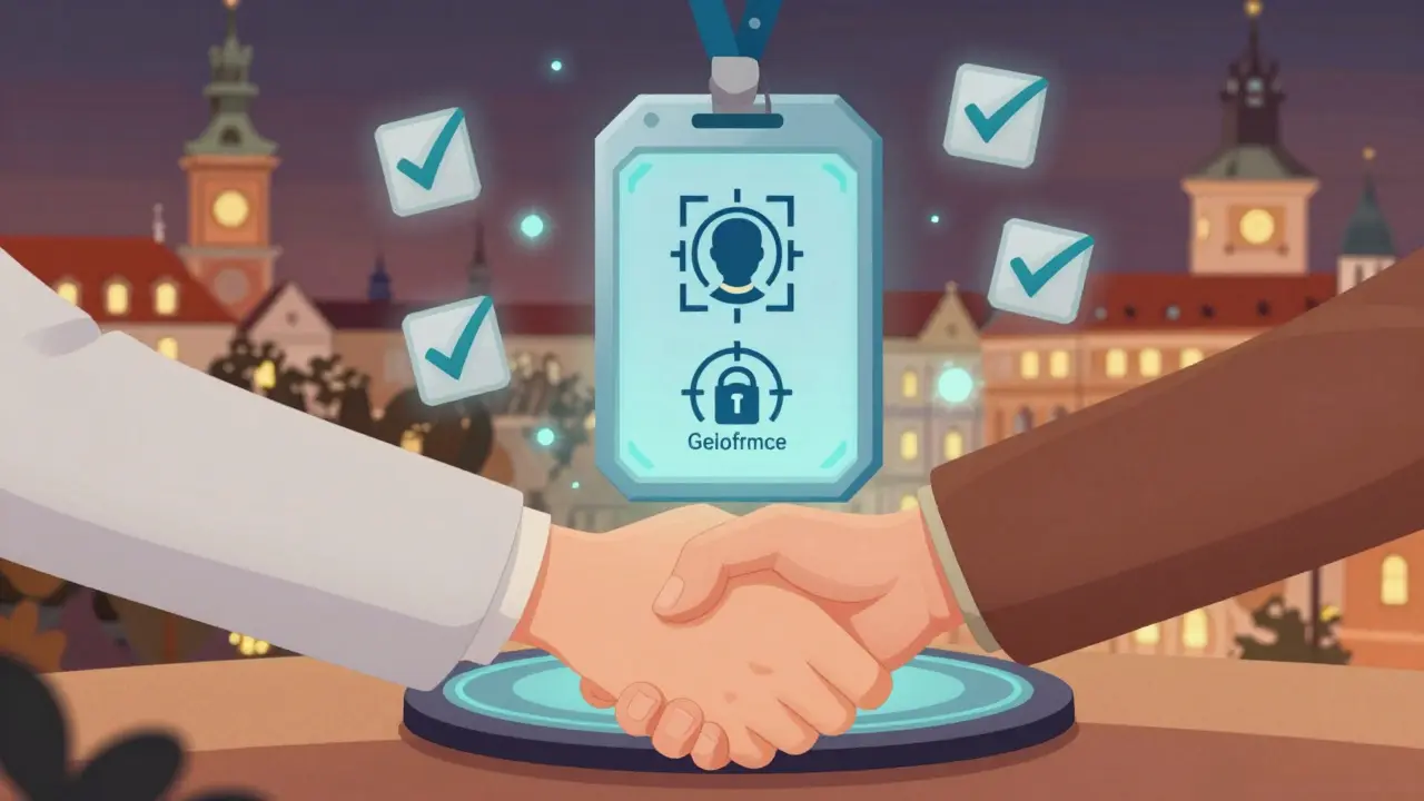 Certifikovaná online terapeutická platforma s bezpečnostními funkcemi a připojením mezi Prahou a Varšavou.