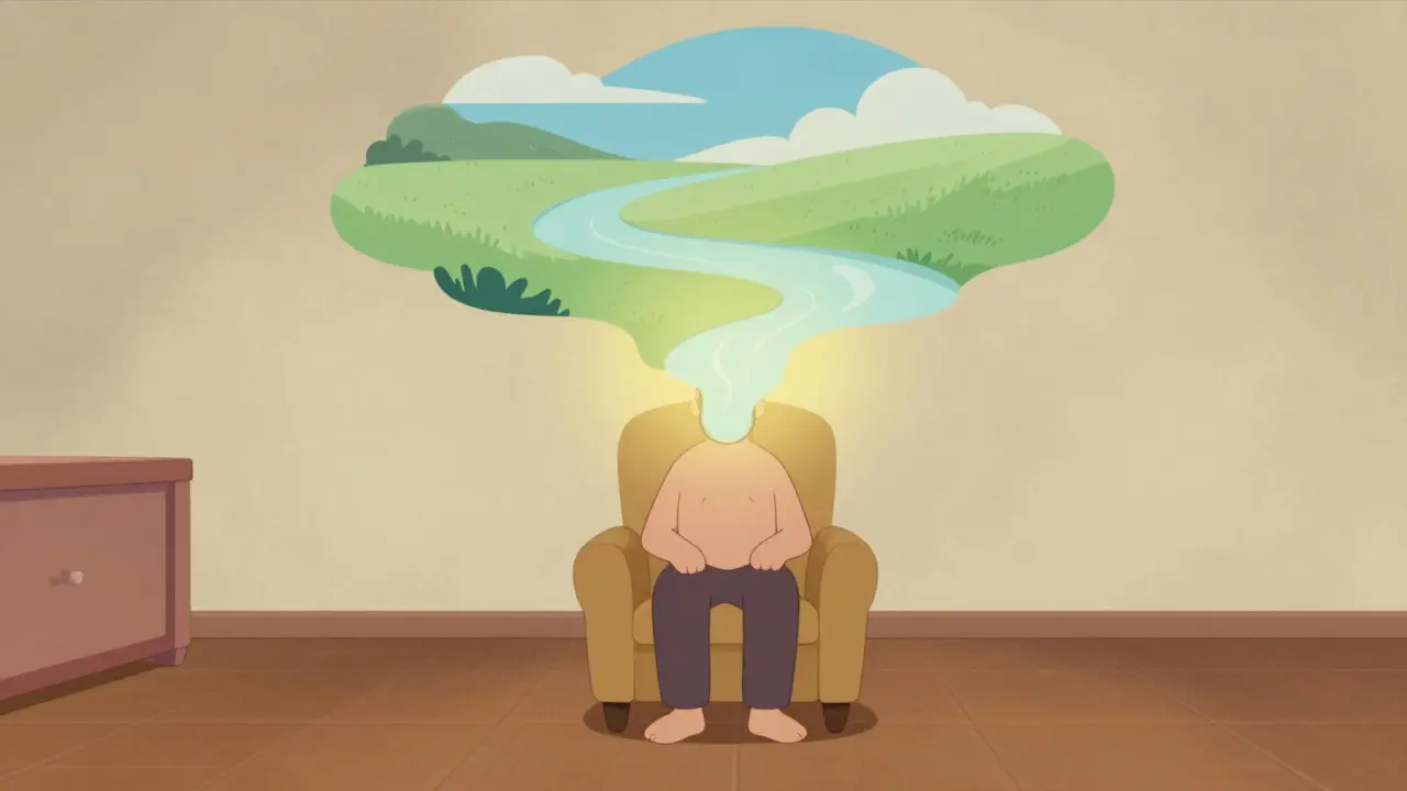 Terapie představami v klidné místnosti