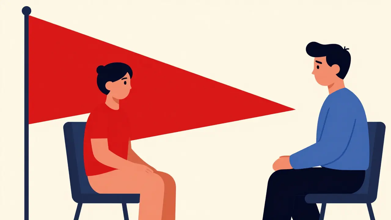 Červené vlajky v terapii: Kdy už není čas dávat druhou šanci
